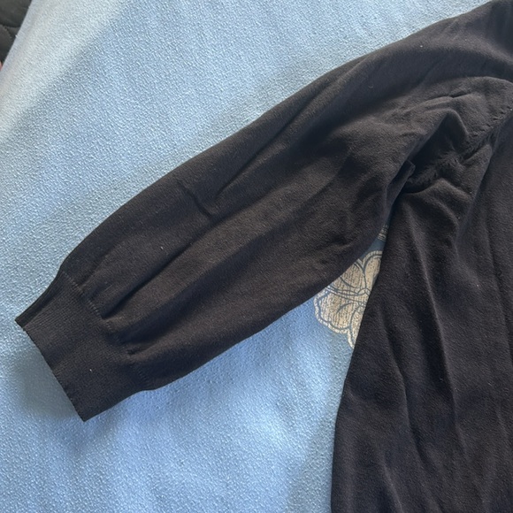 Route 66 Black Cardigan 3/4 Sleeve Button - Picture 4 of 6